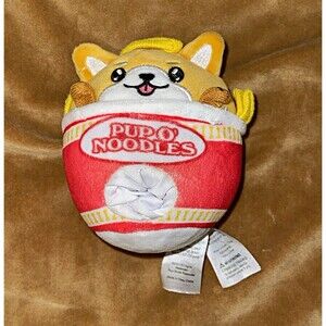 Top Trenz Pupo Noodles Dog Beanbag Plush Pup-O-Noodles Noodle Cup 2023 #2618818
